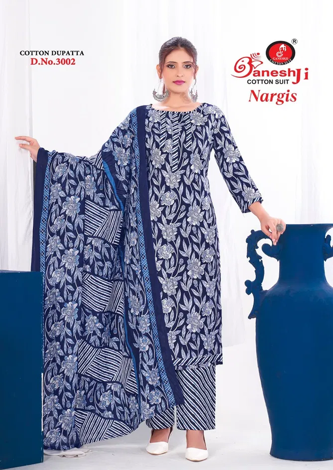 Nargis Vol 3 By Ganeshji Indo Cotton Dress Material Wholesale Shop In Surat
